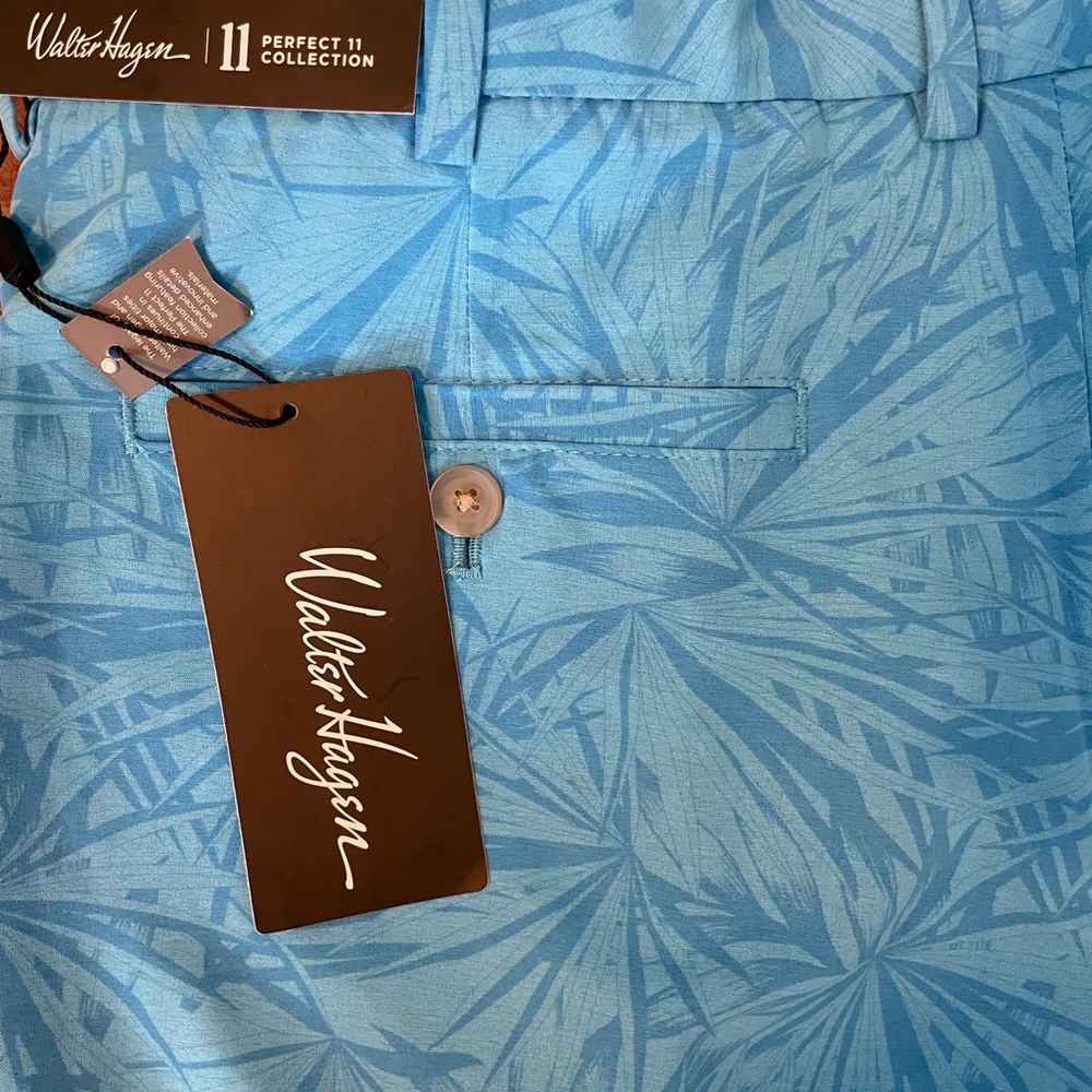 Walter Hagen Men's 32 Waist Perfect 11 Collection Golf Shorts Blue